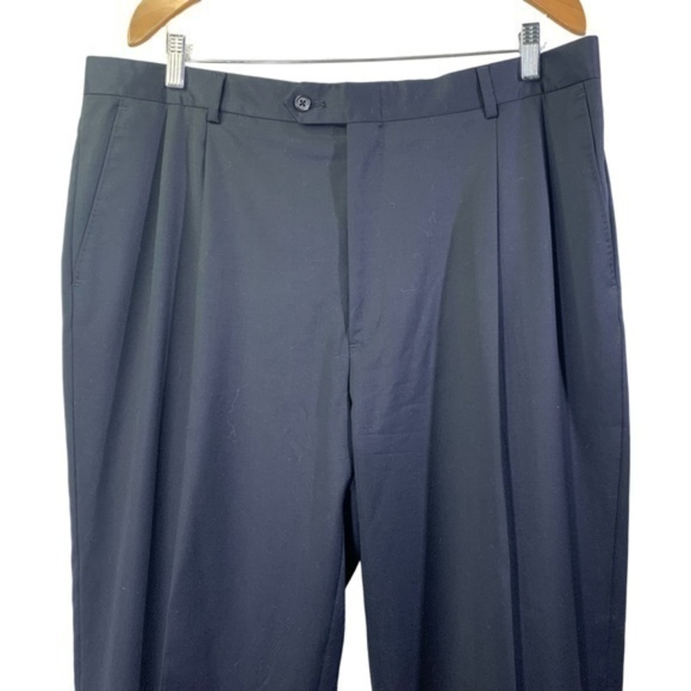 HART SCHAFFNER MARX Dark Gray Wool‎ Trouser Pants - Picture 2 of 10